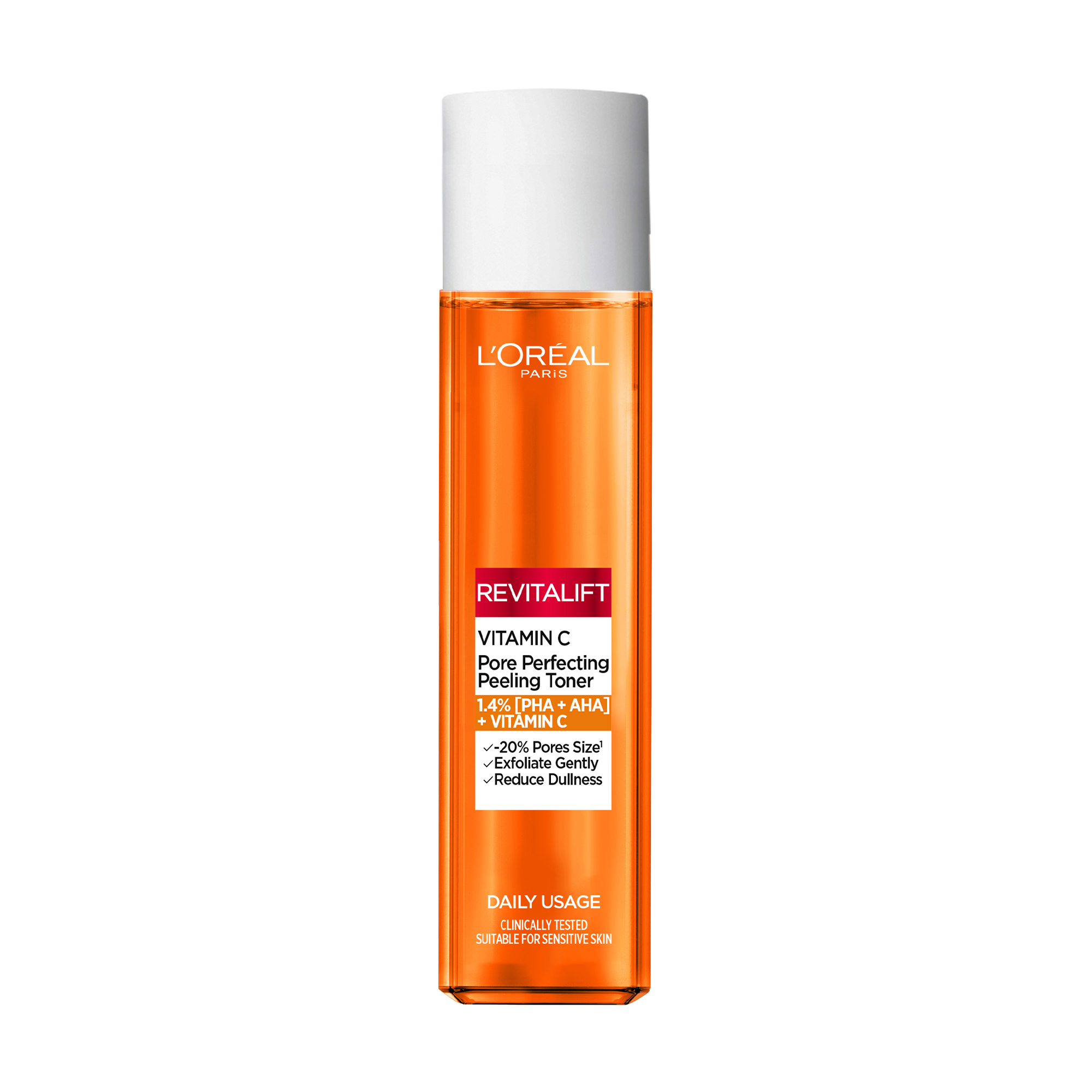 Тонік для обличчя L'Oreal Paris Bright Reveal Vitamin C Pore Perfecting Peeling Toner для звуження пор, 180 мл