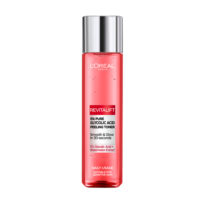 Тонік-пілінг для обличчя L'Oreal Paris Revitalift Glycolic Acid Peeling Toner для всіх типів шкіри, 180 мл